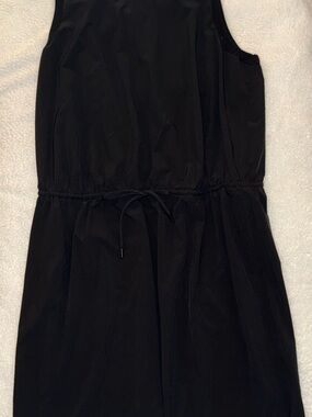 Athleta Presidio Black Sleeveless Cinch Waist Travel Dress XL